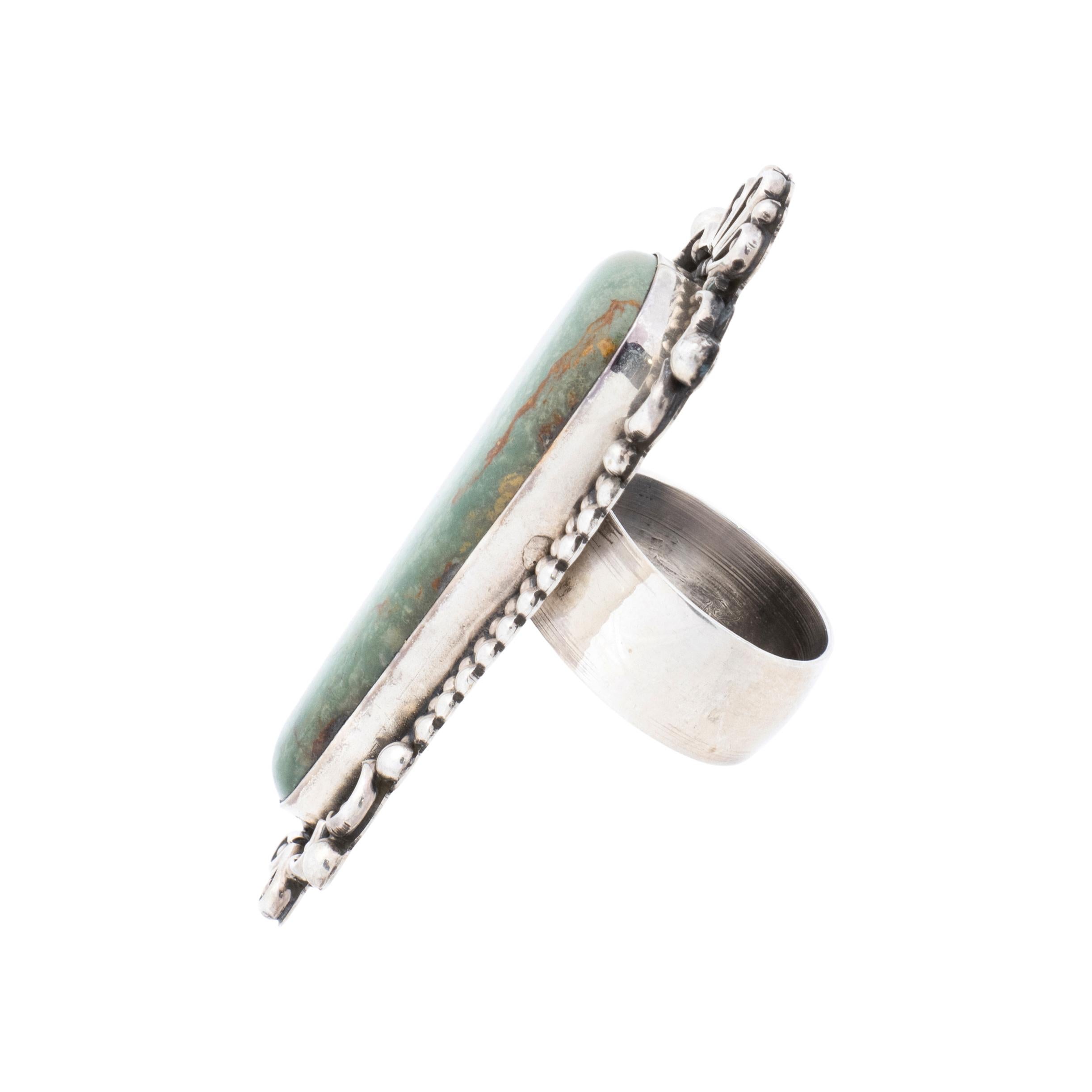 Navajo Turquoise Ring In Good Condition For Sale In Coeur d Alene, ID