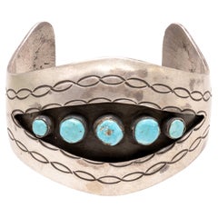 Bracciale Shadowbox in turchese di Navajo
