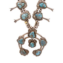 Navajo Turquoise Squash Blossom