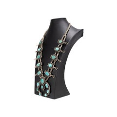Navajo Turquoise Squash Blossom