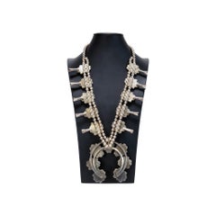 Navajo Turquoise Squash Blossom