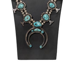 Navajo Turquoise Squash Blossom