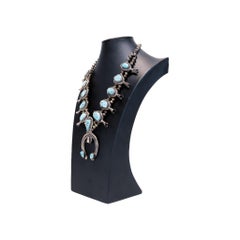 Navajo Turquoise Squash Blossom