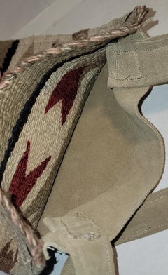 Navajo Webtasche mit Wildlederriemen