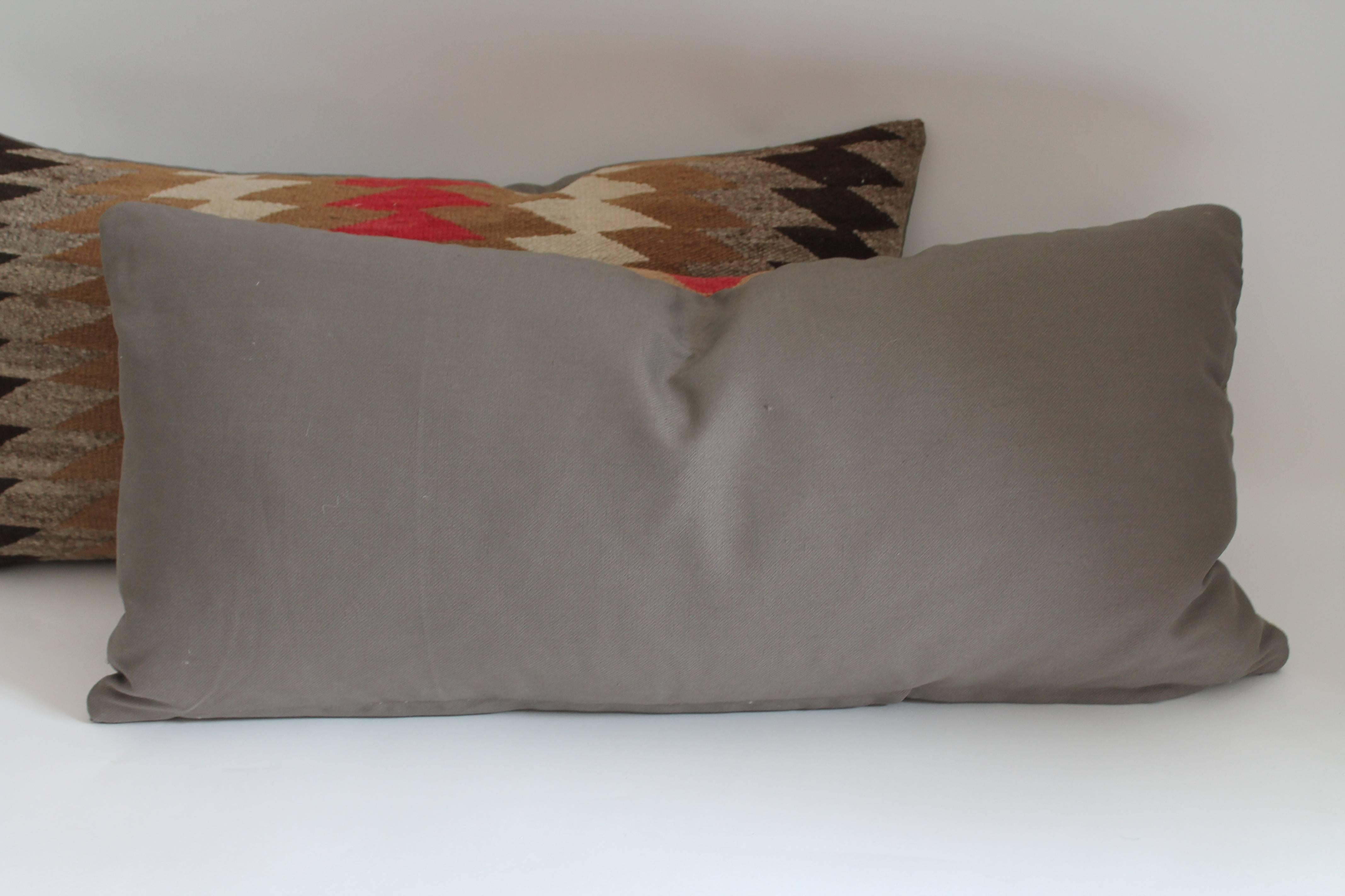 American Navajo Weaving Flying Geese Pillows, Pair