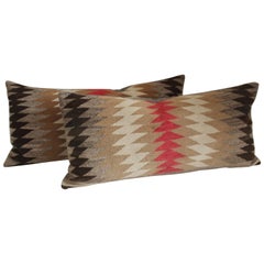 Navajo Weaving Flying Geese Pillows, Pair