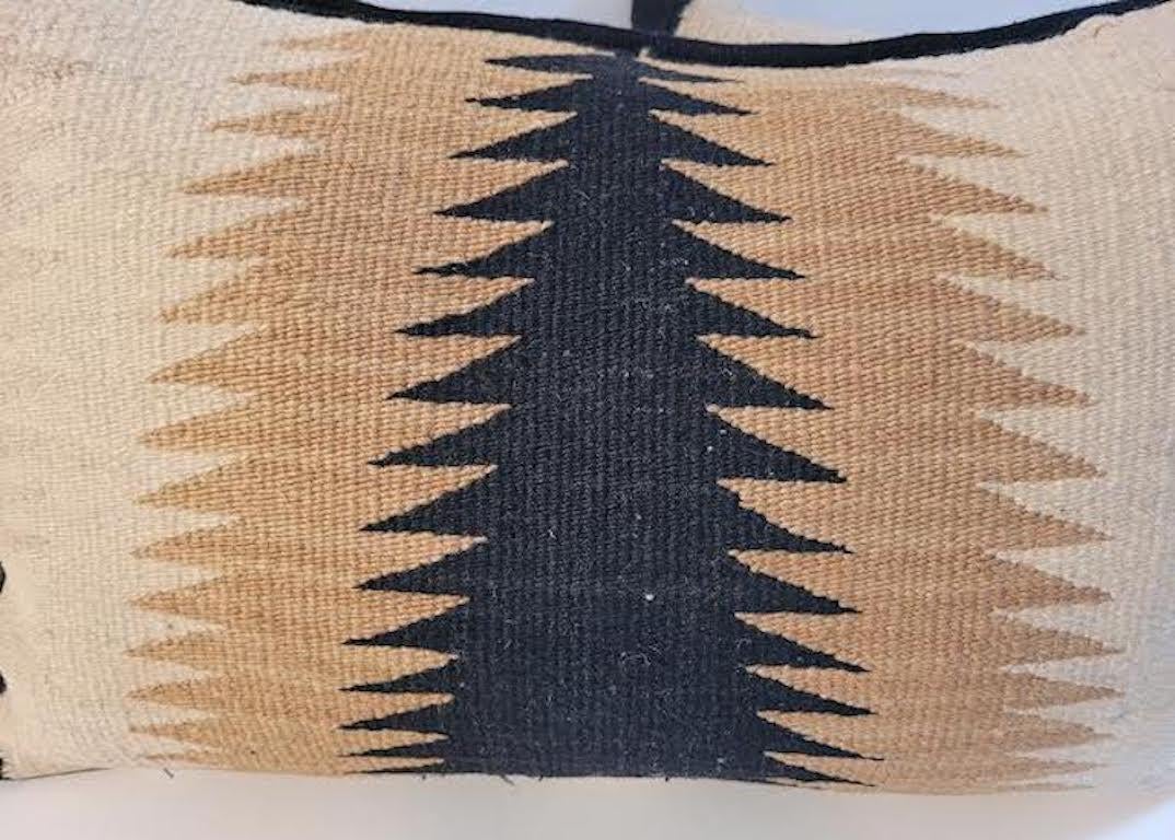 American Navajo Weaving Pillows Pair For Sale