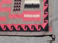 Navajo Indian Weaving Storm Pattern Rug