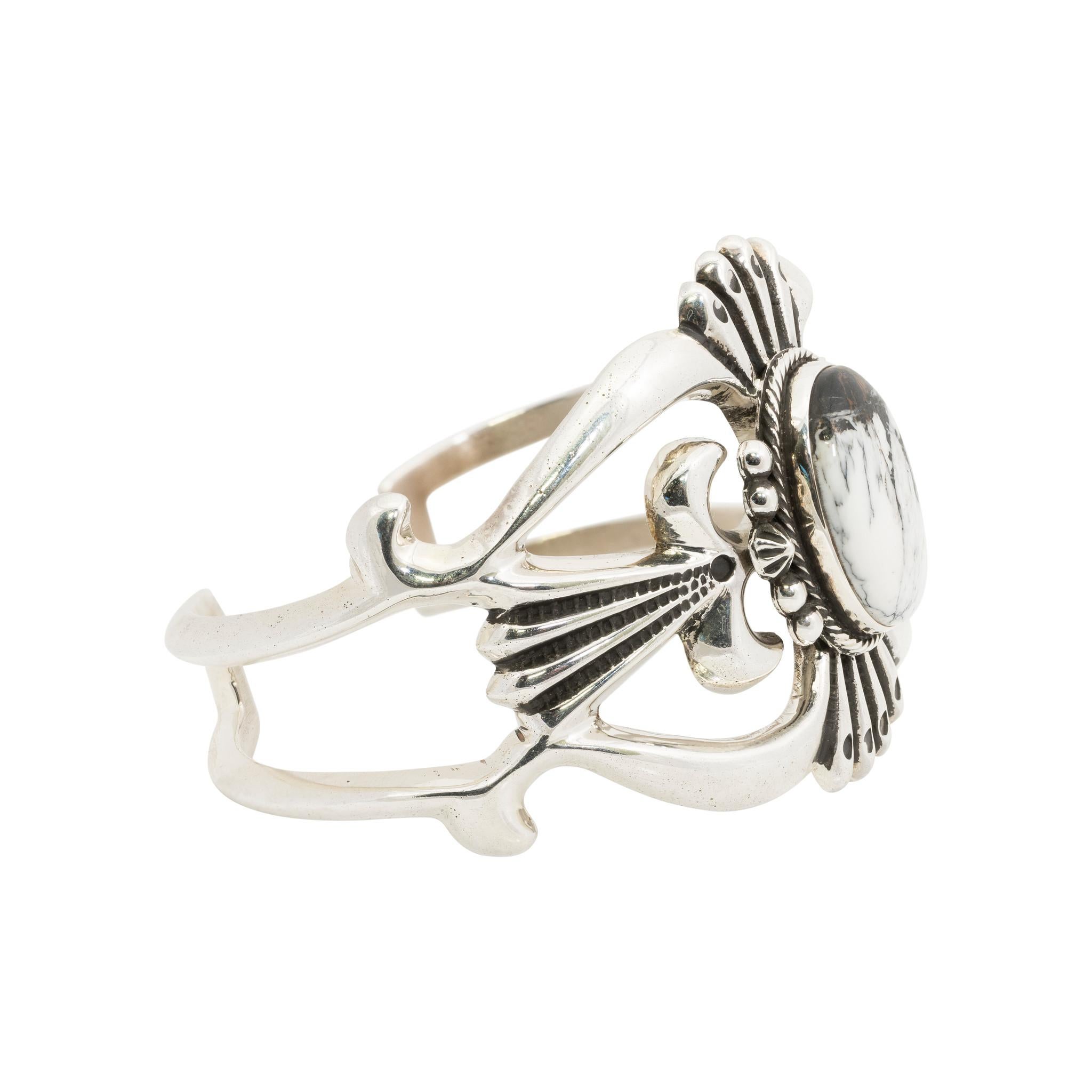 white buffalo cuff bracelet