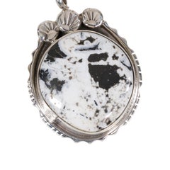 Navajo White Buffalo Turquoise Earrings