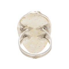 Navajo White Buffalo Turquoise Ring