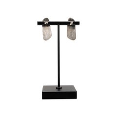 Navajo White Buffalo Turquoise Stud Earrings