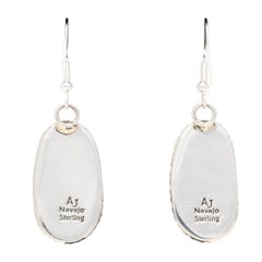 Navajo Wild Horse Turquoise Dangle Earrings