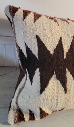 Navajo Wool Jigsaw Bolster Pillow