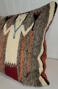 Navajo Yei Bolster Weaving Pillow