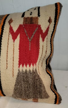 Almohada almohada de tejido indio Navajo Yei