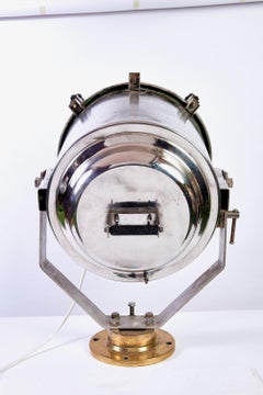 Naval 1940s Brushed Steel Search Light