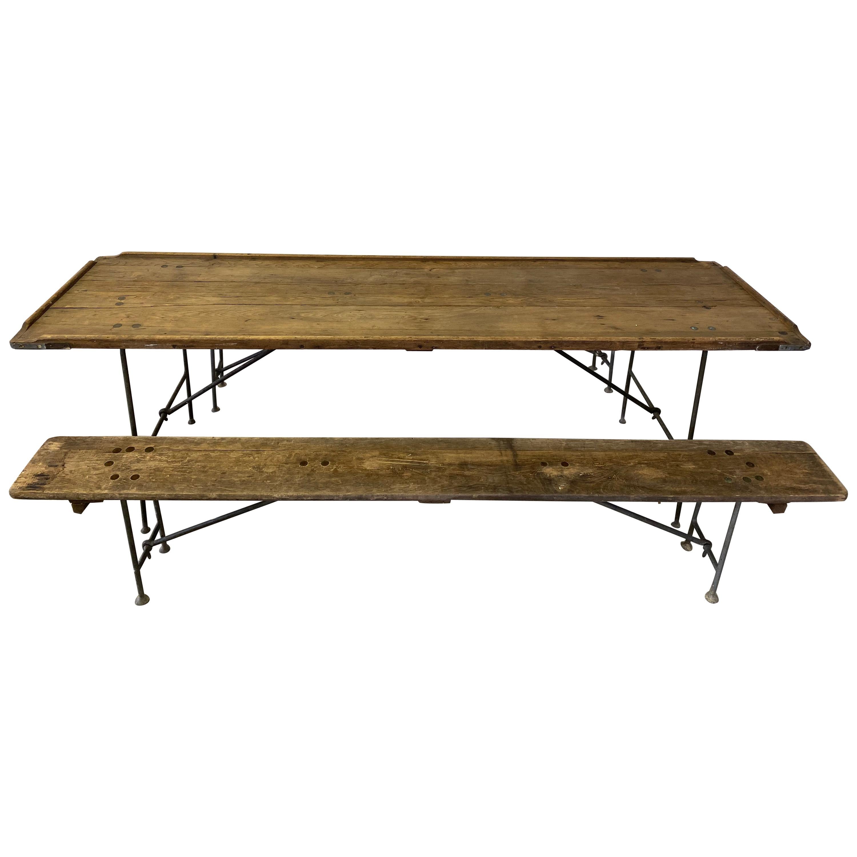 Naval Aircraft Carrier Folding Table and Benches