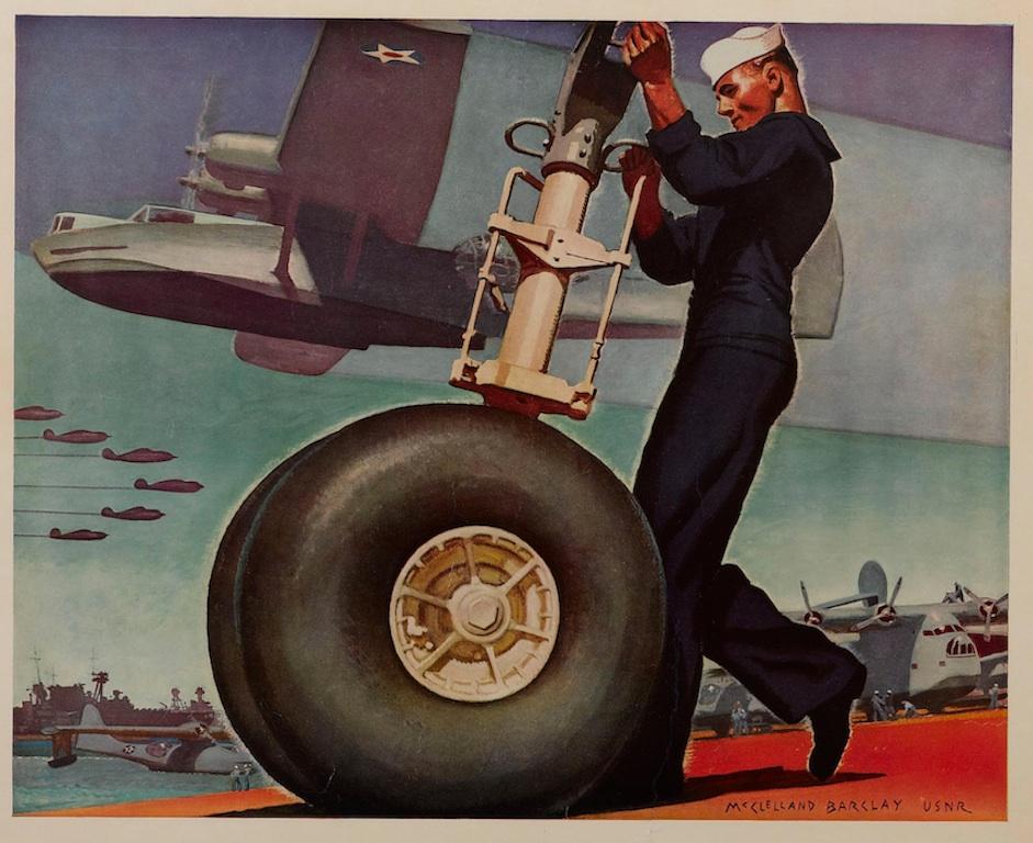 American U.S. Navy WWII Poster 