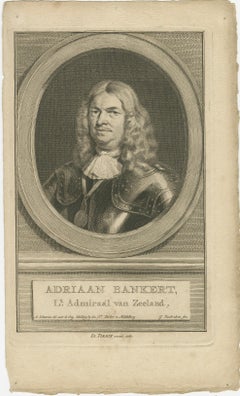 Naval Commanders of Zeeland – Gelein & Kornelis Evertsen, Adriaan Bankert, c1750