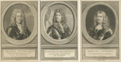 Naval Commanders of Zeeland – Gelein & Kornelis Evertsen, Adriaan Bankert, c1750