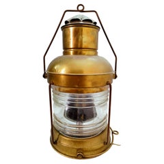 Naval Lamp Lantern Street Light Produced by Emilio Bottaro Genoa, 1940s