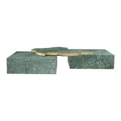 Navarra Guatemala Center Table - Hand Turned Marble & Brass - Boca do Lobo