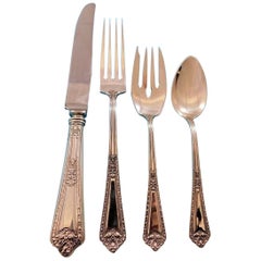 Navarre by Watson Sterling Silver Flatware Set for 6 Service 26 Pieces
