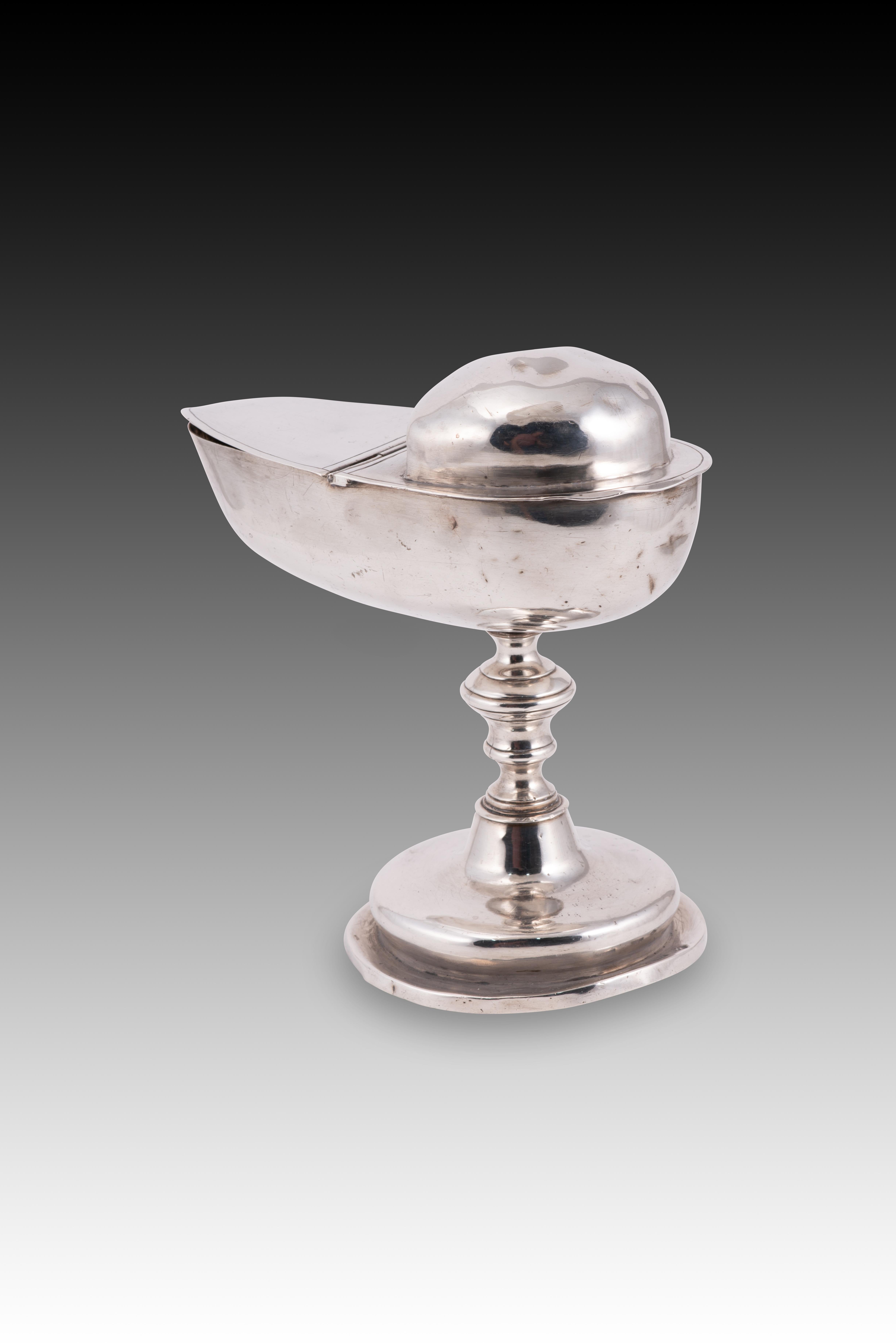 Spagnolo Naveta. Il colore è argento. Salamanca, Spagna, 1824-1850. in vendita