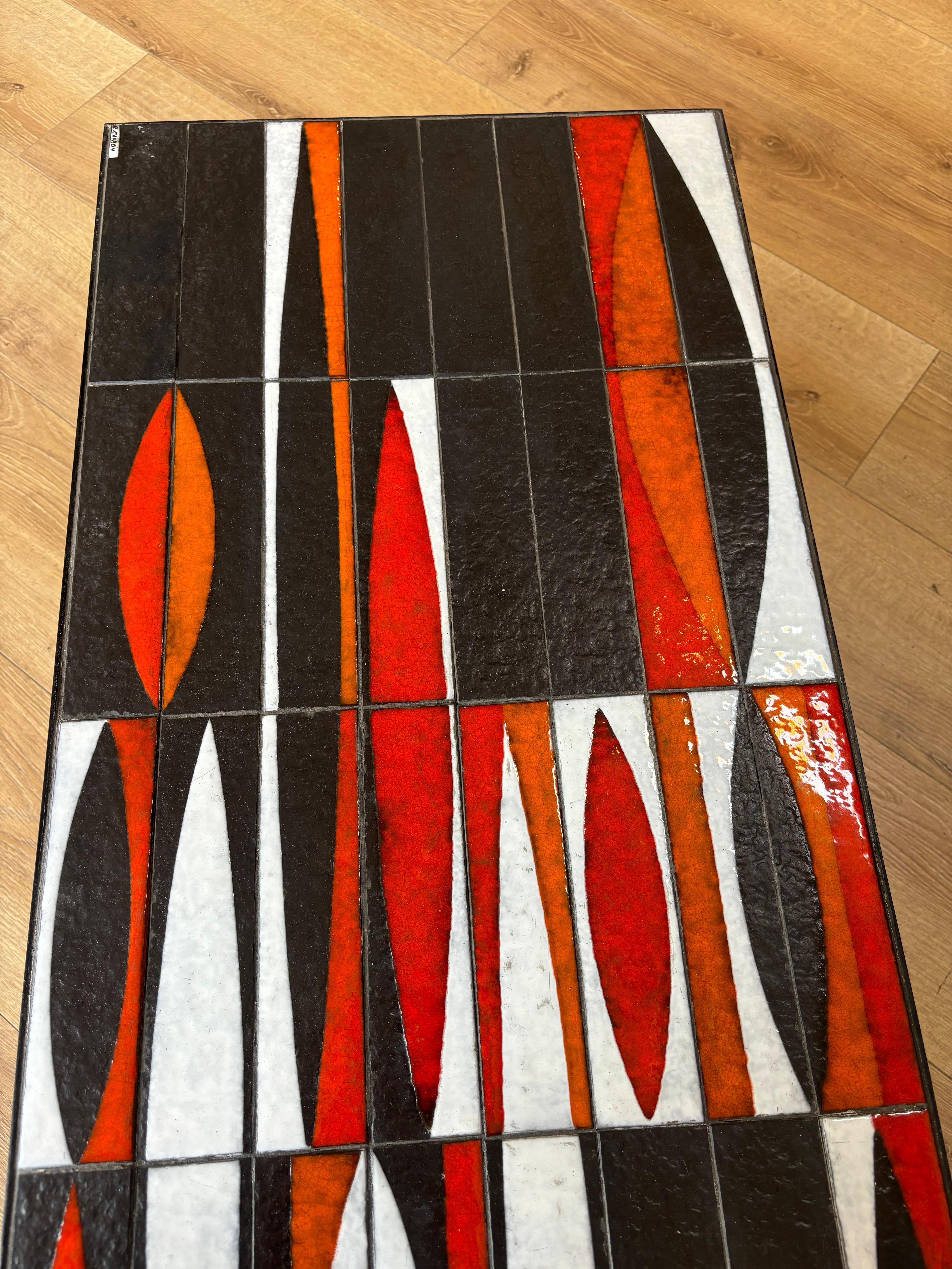 Navette Coffee table by Roger Capron For Sale 5