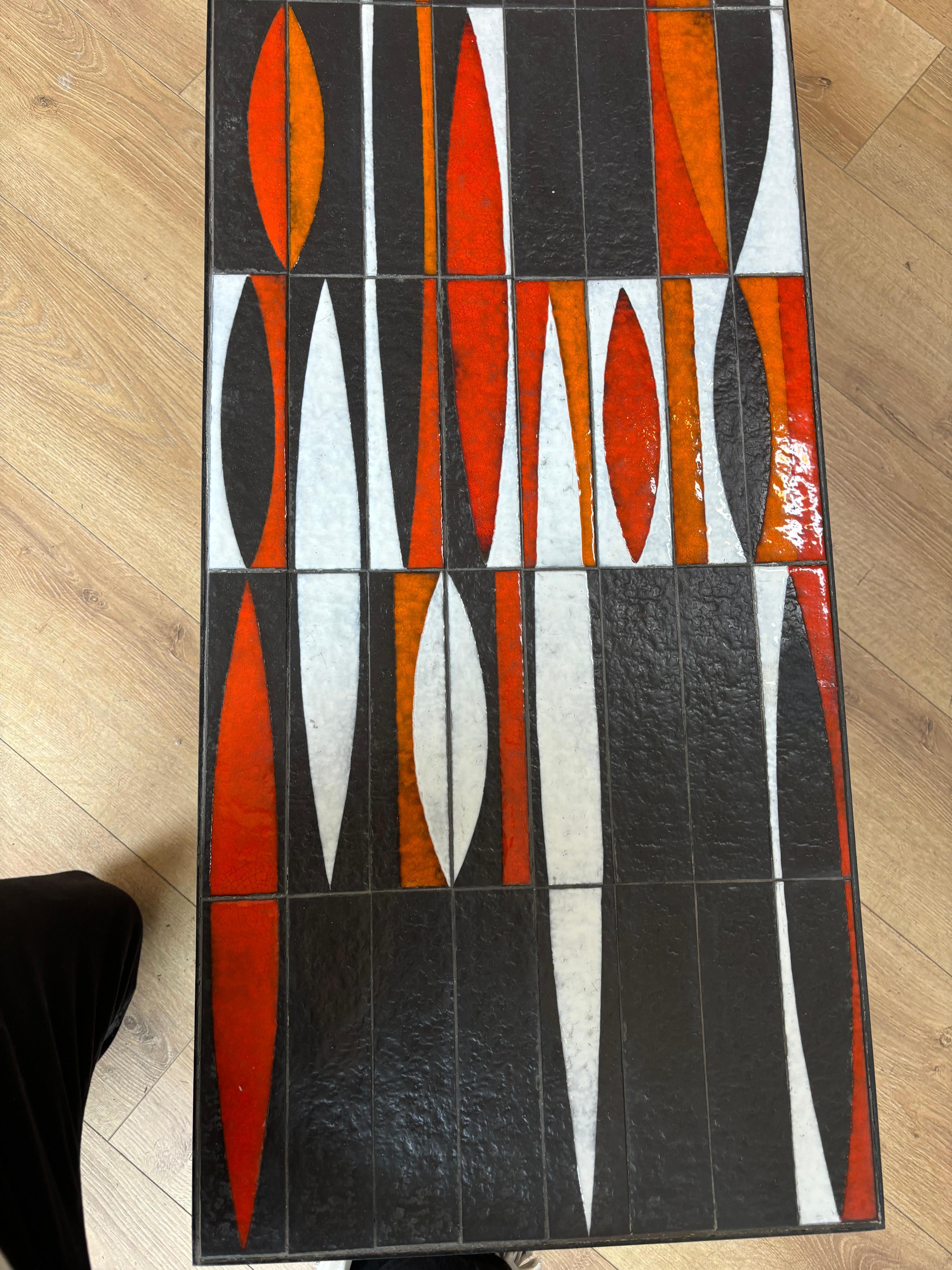 Navette Coffee table by Roger Capron For Sale 6