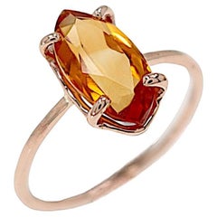 Ring aus Roségold mit Navetteschliff Botta gioielli Hergestellt in Italien