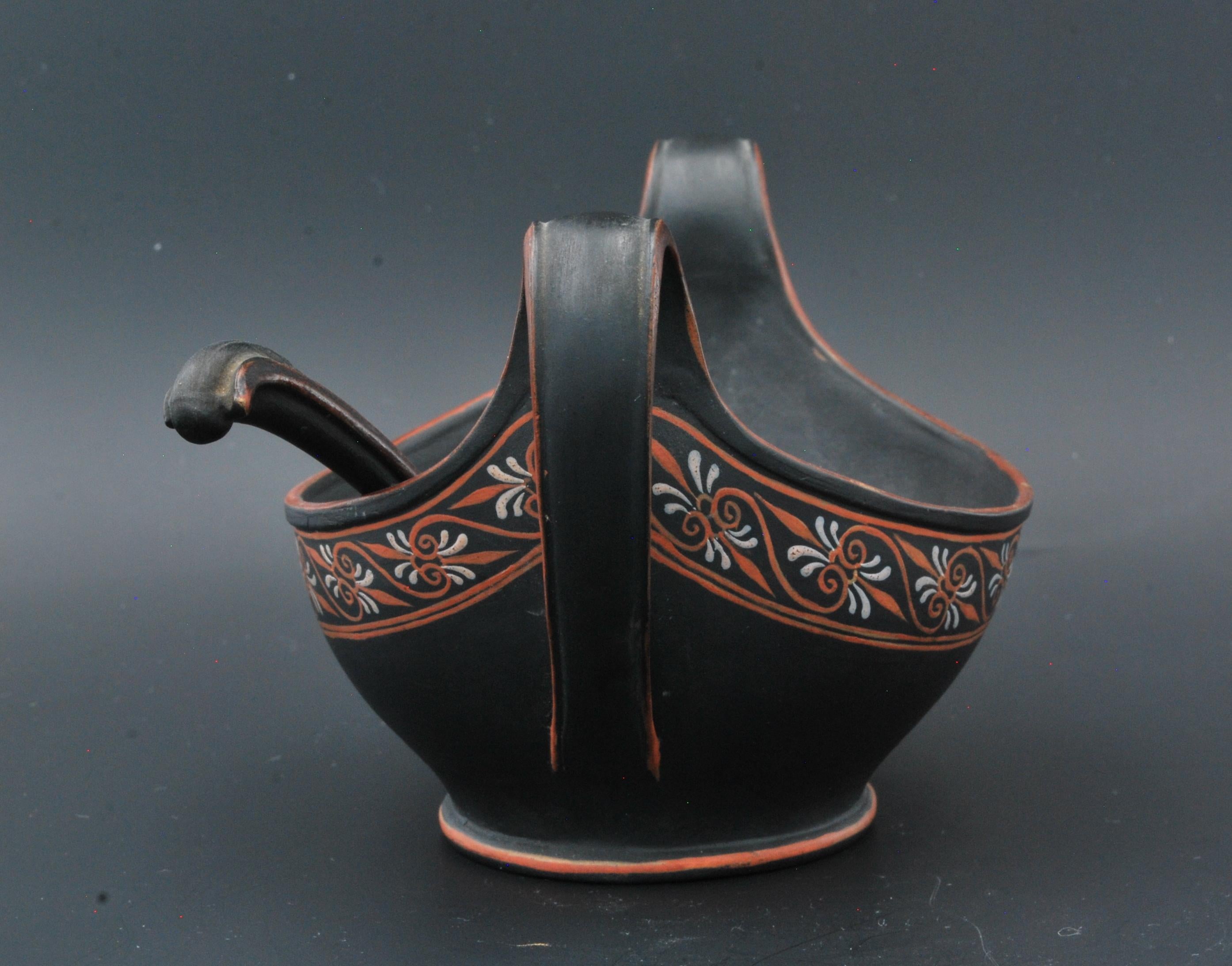 Stoneware Navette, with Ladle, Wedgwood, C1790 For Sale