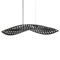 Navicula Large Pendant Lamp in 2 Side Painted Bamboo Plywood by David Trubridge