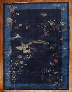 Navy Antique Chinese Art Deco Nichols Rug