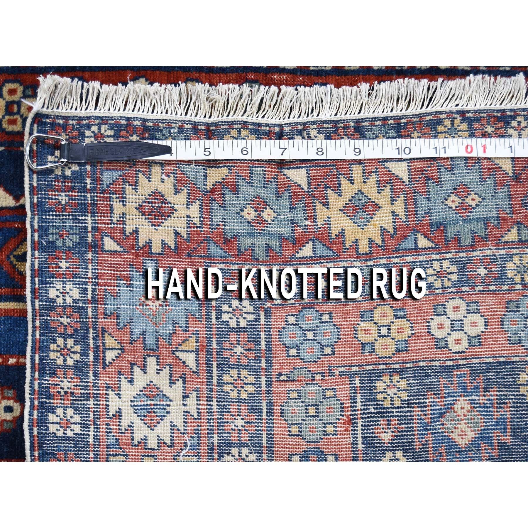 20th Century Navy Antique Persian Ardabil Clean Even Wear Pure Wool Hand Knotted Oriental Rug For Sale