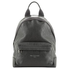 Navy Backpack Leather