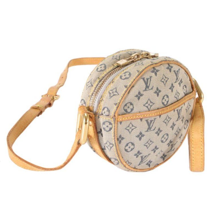 Navy blue and creme monogram Idylle woven Louis Vuitton Jeanne PM