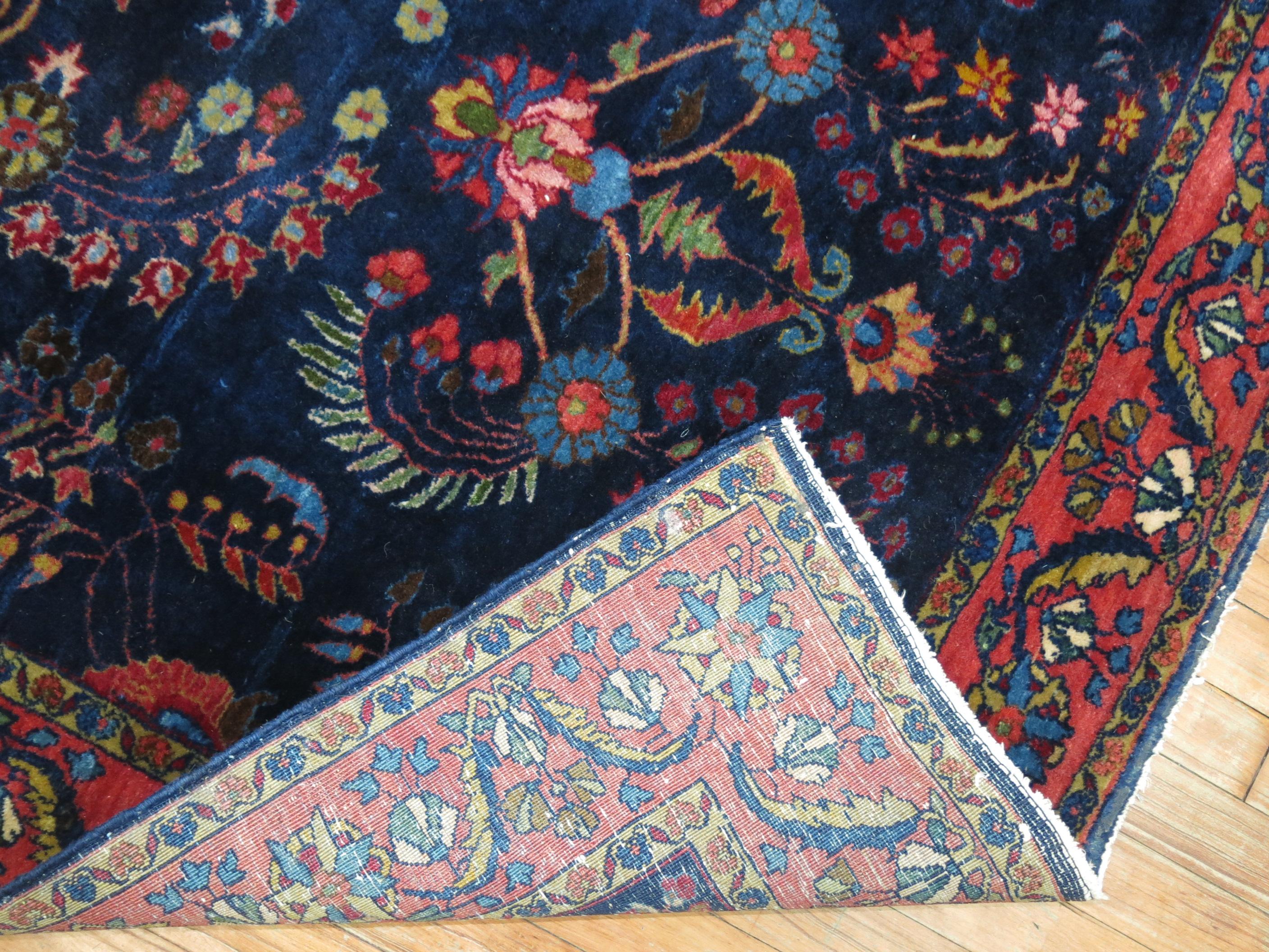 blue antique rug