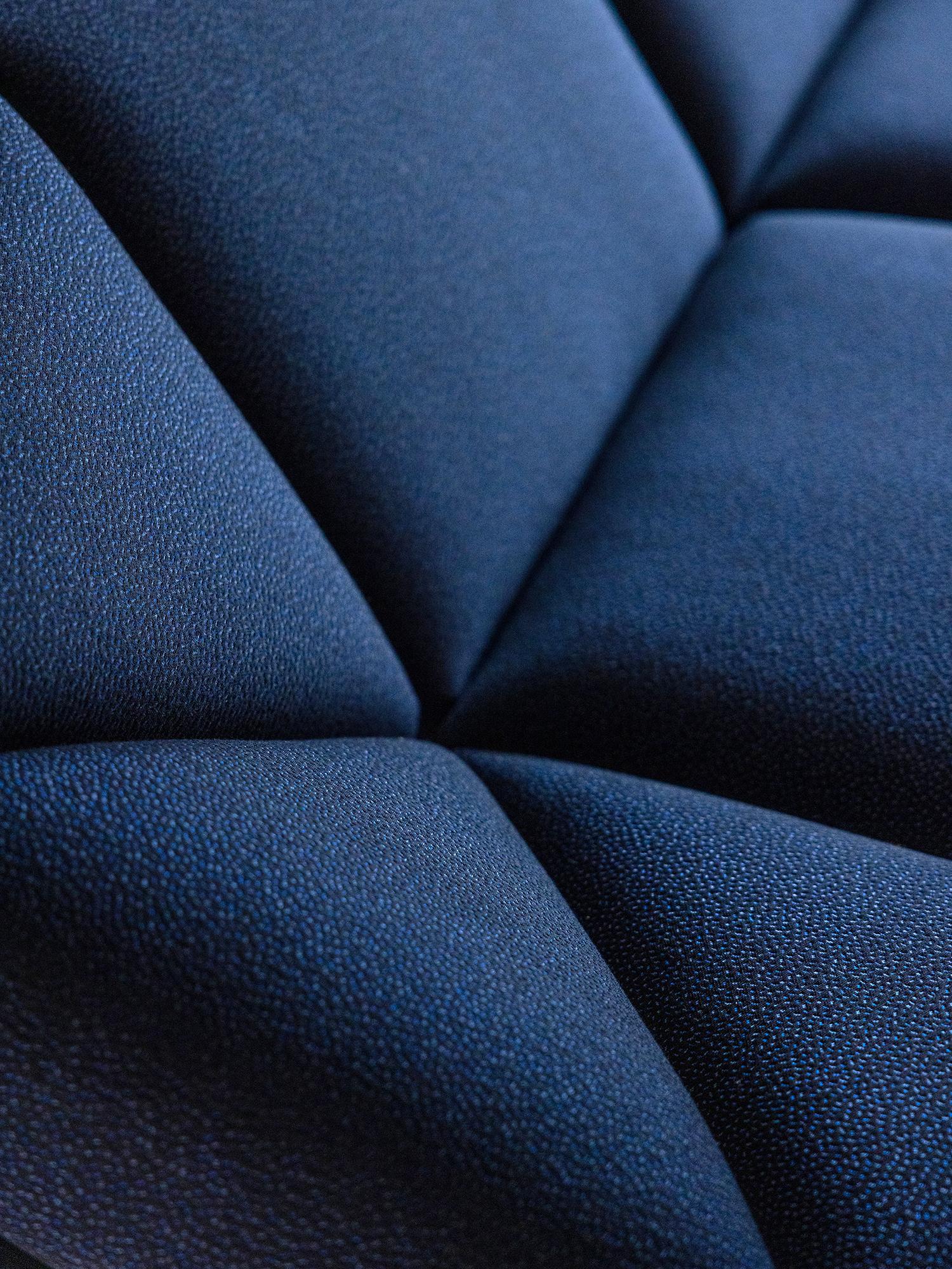 Navy Blue Atlas 2 Seater Sofa by Kann Design For Sale 3