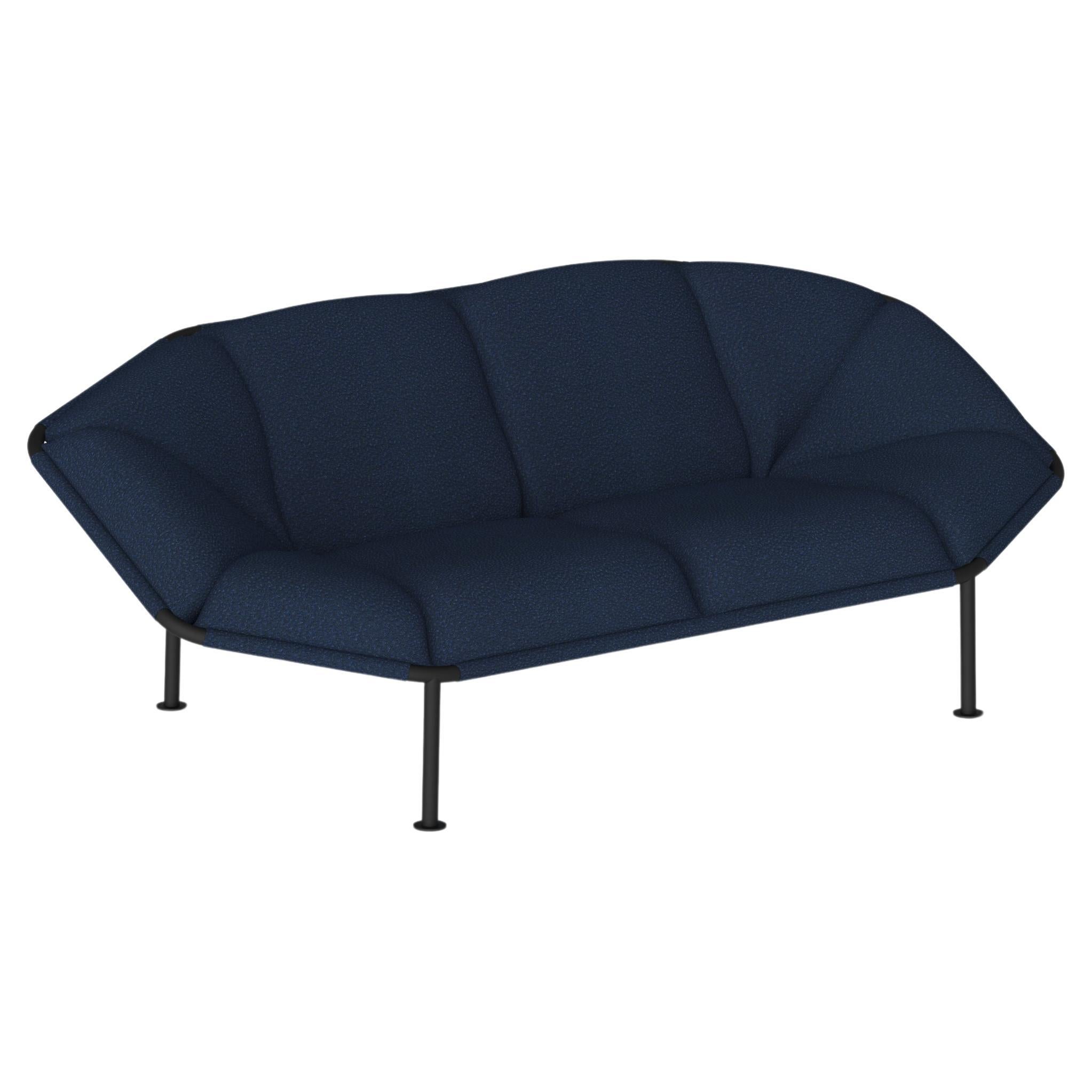 Navy Blue Atlas 2 Seater Sofa by Kann Design For Sale