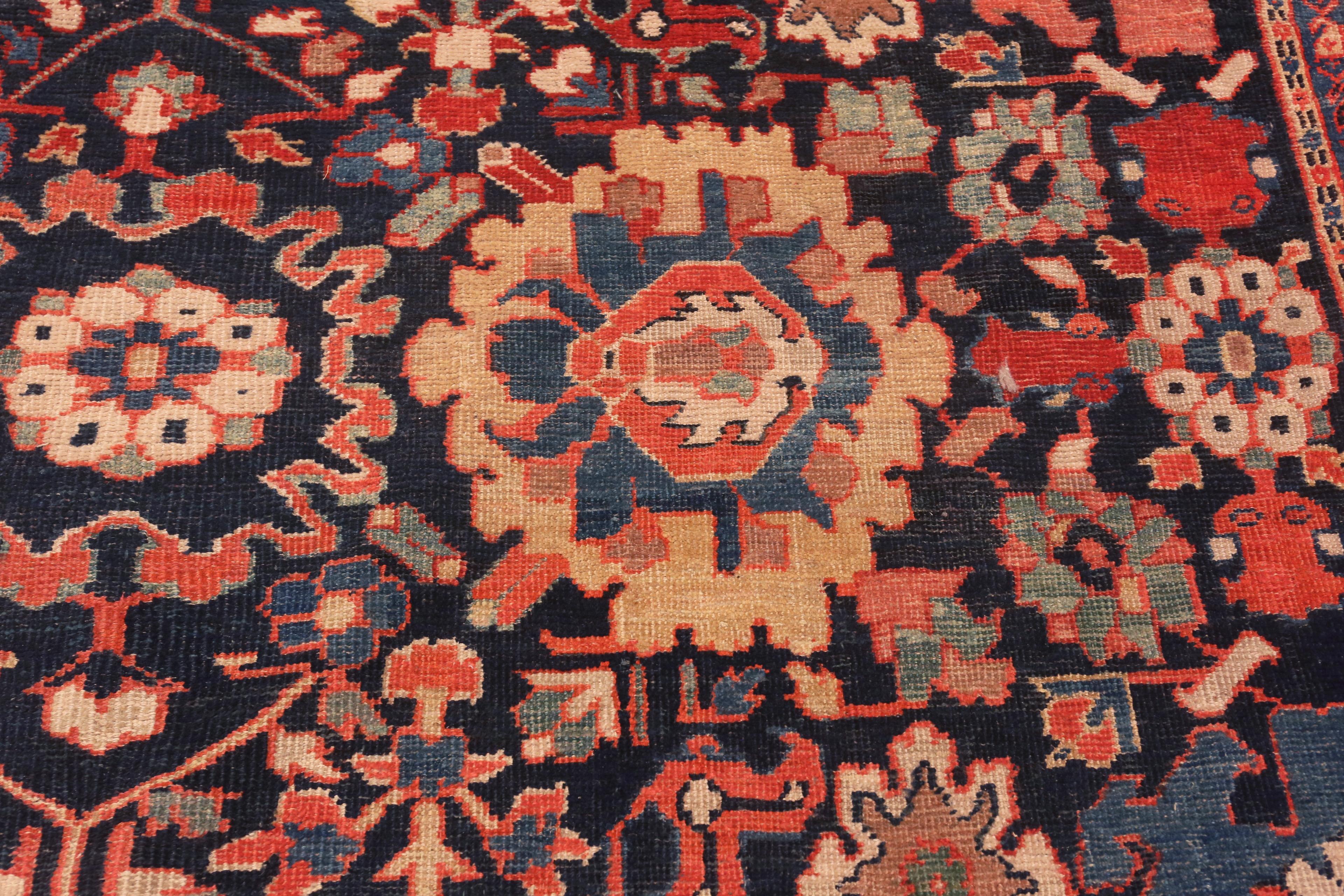 Antiker persischer Sultanabad-Teppich aus Sultanabad. Größe: 10 ft 8 in x 14 ft 2in im Angebot 1