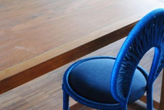 Navy blue Black Chair