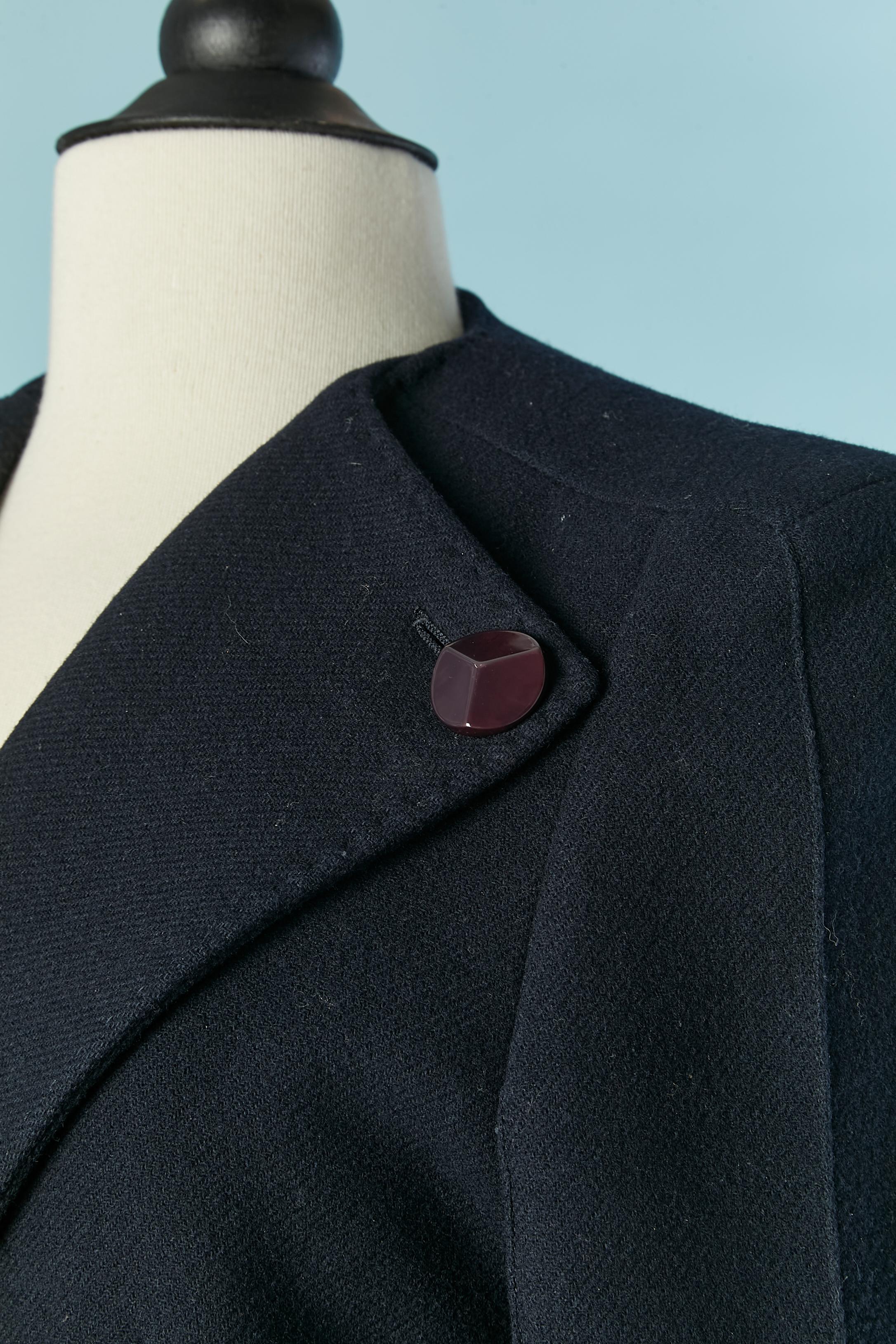 Black Navy blue double-breasted wool coat  STELLA MCCARTNEY For Sale