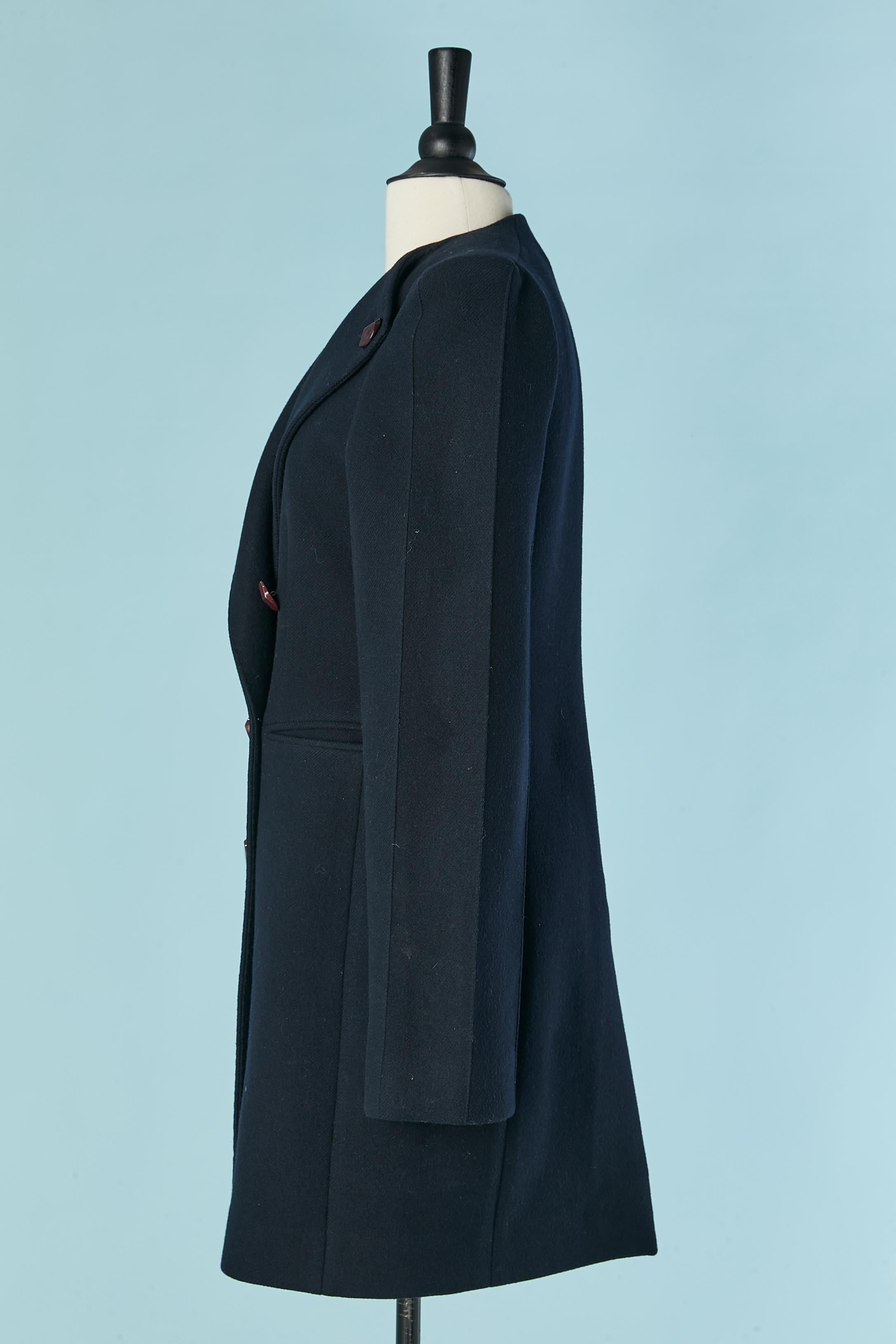 Women's Navy blue double-breasted wool coat  STELLA MCCARTNEY For Sale