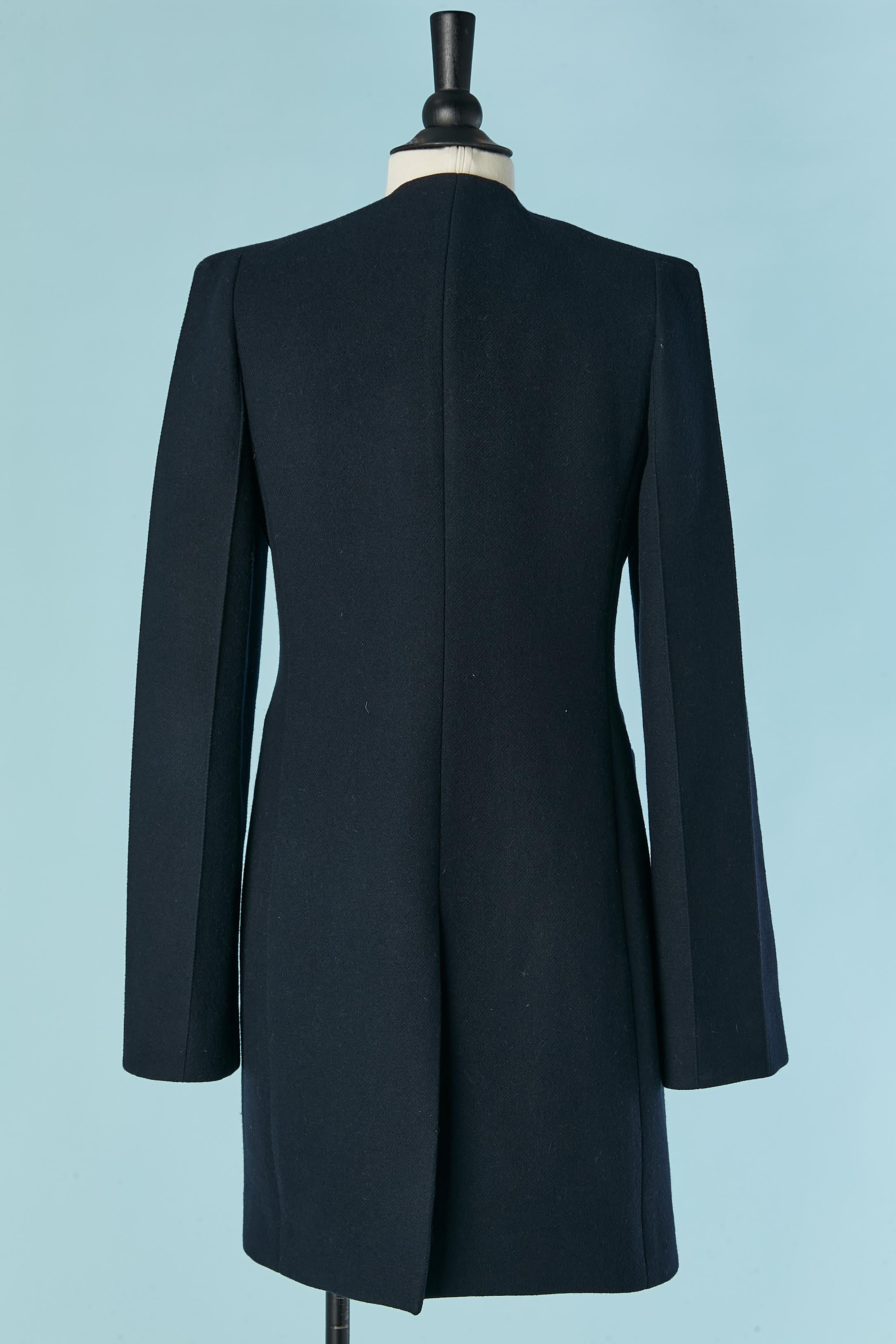 Navy blue double-breasted wool coat  STELLA MCCARTNEY For Sale 1