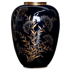 Navy Blue Echt Kobalt Vase