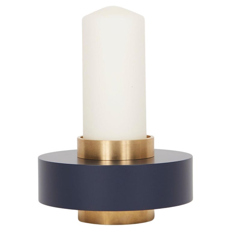 Navy Blue Galaxy Candle Holder by French Designer Marine Breynaert For