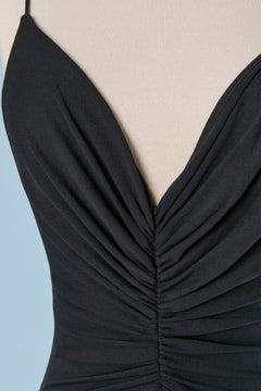 Marineblauer rückenfreier Jersey-Bodysuit ALEXANDRE VAUTHIER