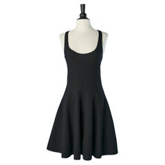 Navy blue knit sleeveless dress Emporio Armani 